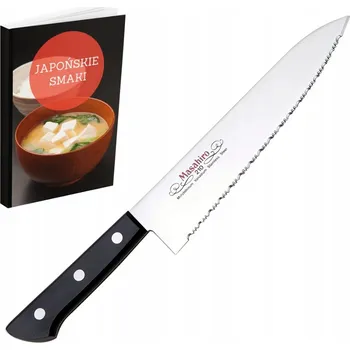 Kuchyňský nůž Nůž Masahiro BWH Gyuto Wave Edge 21 cm pro šéfkuchaře z japonské oceli