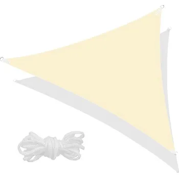 Stínicí technika Sluneční plachta IbizSail pro zahradu, markýza, slunečník 7x5x5 m, krémová