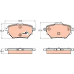 Sada brzdových destiček, kotoučová brzda LUCAS GDB2036
