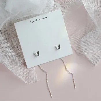 Náušnice Perlové visací náušnice s motýlkem | dámské šperky, módní náušnice - 66773