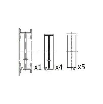 Kliková hřídel Hlavní ložiska klikového hřídele FAI BM1010-STD