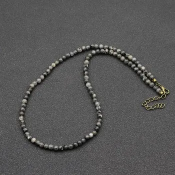 Náhrdelník Pánský náhrdelník z přírodního kamene | krátký náhrdelník, módní doplněk - BlackFlash