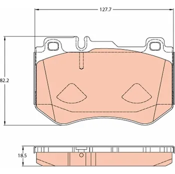 Brzdová destička Sada brzdových destiček, kotoučová brzda LUCAS GDB2078