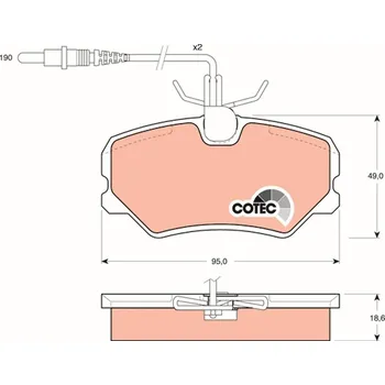 Brzdová destička Sada brzdových destiček, kotoučová brzda LUCAS GDB793