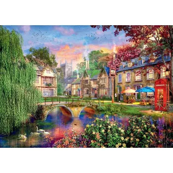 Puzzle RAVENSBURGER Puzzle Cotswoldská cesta 1000 dílků
