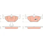 Sada brzdových destiček, kotoučová brzda LUCAS GDB1265