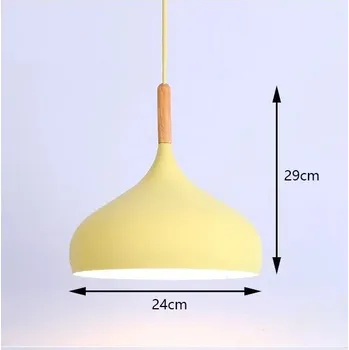 Retro závěsná lampa průmyslový styl | Stropní lustr - Styl B-žlutá , Žádná žárovka
