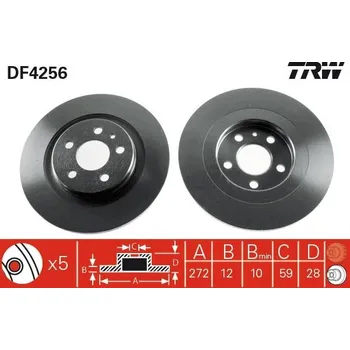 Brzdový kotouč Brzdový kotouč LUCAS DF4256