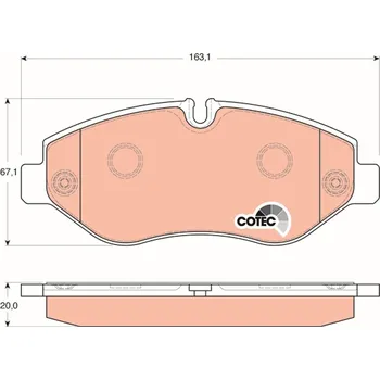 Brzdová destička Sada brzdových destiček, kotoučová brzda LUCAS GDB1747