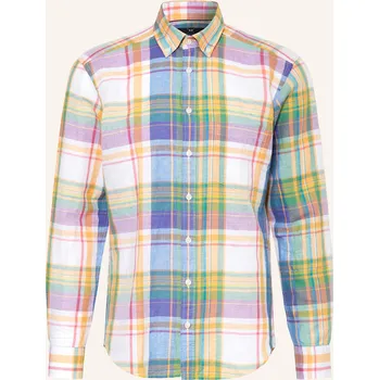 Pánská košile Strokesman's Pánská Košile Regular Fit S Příměsí Lnu, bílá /...