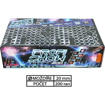 Zábavní pyrotechnika PROFI SHOW MULTI SHAPE 200 RAN