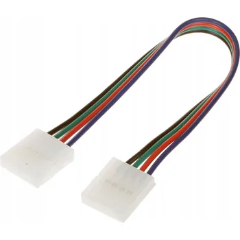 RGB LED spojka 10 mm, oboustranná, s kabelem