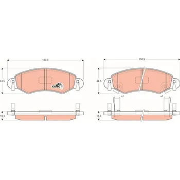 Brzdová destička Sada brzdových destiček, kotoučová brzda LUCAS GDB1420