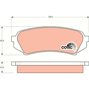 Brzdová destička Sada brzdových destiček, kotoučová brzda LUCAS GDB3198