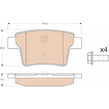 Brzdová destička Sada brzdových destiček, kotoučová brzda LUCAS GDB1988