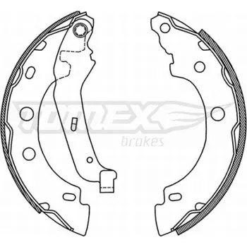 Brzdová čelist Sada brzdových čelistí TOMEX TX 21-00