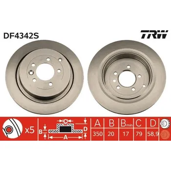 Brzdový kotouč Brzdový kotouč LUCAS DF4342S