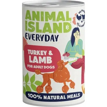 Krmivo pro psa Vlhké krmivo Animal Island Everyday krůta a jehněčím 400 g