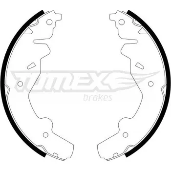 Brzdová čelist Sada brzdových čelistí TOMEX C TX 23-19