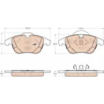 Sada brzdových destiček, kotoučová brzda LUCAS GDB1960