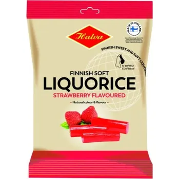 Bonbon Lékořice original finská SOFT jahoda 200g, Halva