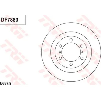 Brzdový kotouč Brzdový kotouč LUCAS DF7880S