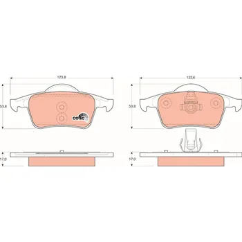 Brzdová destička Sada brzdových destiček, kotoučová brzda LUCAS GDB1389