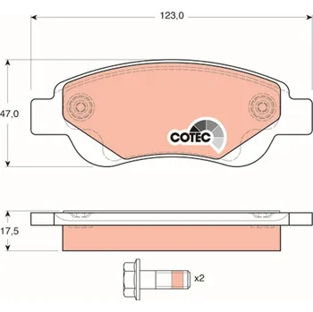 Brzdová destička Sada brzdových destiček, kotoučová brzda LUCAS GDB1633