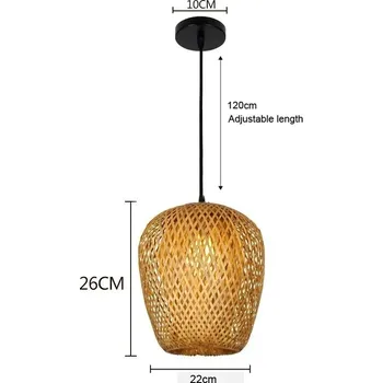 Bambusová závěsná lampa | svítidlo - Styl B