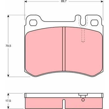 Brzdová destička Sada brzdových destiček, kotoučová brzda LUCAS GDB929