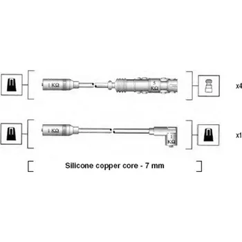Zapalovací kabel Sada kabelů pro zapalování MAGNETI 941055050530