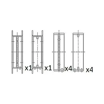 Kliková hřídel Hlavní ložiska klikového hřídele FAI BM1040-STD