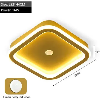 Stropní lampy s PIR senzorem | Osvětlení - B Gold 16W , Studená bílá