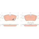 Sada brzdových destiček, kotoučová brzda LUCAS GDB1625