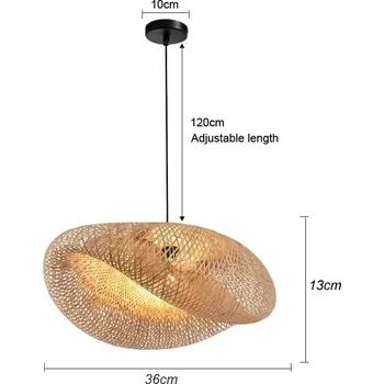 Bambusová závěsná lampa | svítidlo - Styl F