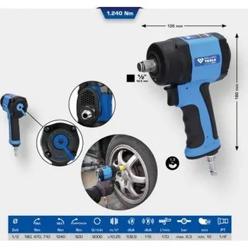 Autodílna Rázový šroubovák (stlačený vzduch) Brilliant tools BT160400