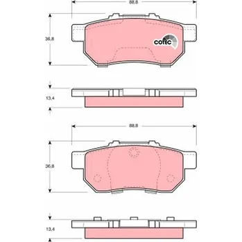 Brzdová destička Sada brzdových destiček, kotoučová brzda LUCAS GDB3113
