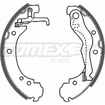 Brzdová čelist Sada brzdových čelistí TOMEX TX 20-47