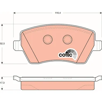 Brzdová destička Sada brzdových destiček, kotoučová brzda LUCAS GDB3332