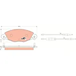 Sada brzdových destiček, kotoučová brzda LUCAS GDB1449