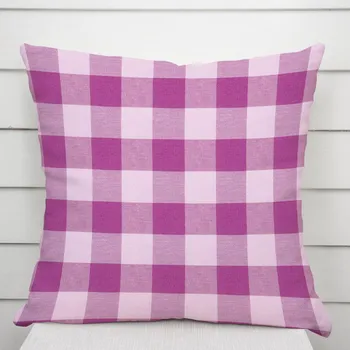 Povlak na dekorativní polštářek Bavlněný povlak na polštář Olivia OL-021 Fialová kostka velká 50 x 50 cm