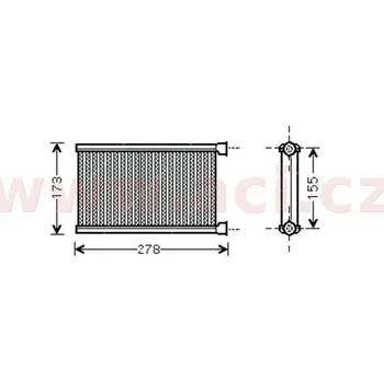 Sahara klimatizace topné těleso pro všechny pohonné jednotky (manuální AC typ DENSO) [144*253*27]