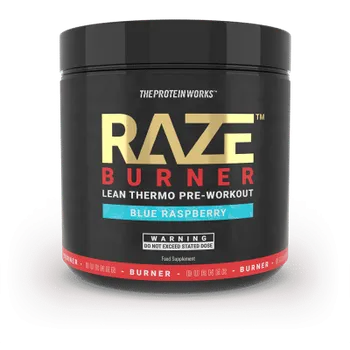 Anabolizér The Protein Works Raze Burner 300 g modrá malina