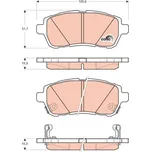 Sada brzdových destiček, kotoučová brzda LUCAS GDB3437
