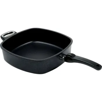 Pánev Titanový čtvercový hrnec 28×28 cm SKK Excelent s diamantovým povrchem – výška 8 cm, s rukojetí a bočním uchem new