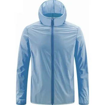 Pánská bunda Pánská prodyšná letní bunda proti slunci z materiálu ice silk Barva: Modrá, Velikost: 5XL