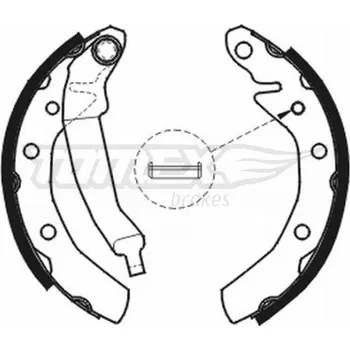 Brzdová čelist Sada brzdových čelistí TOMEX TX 20-31