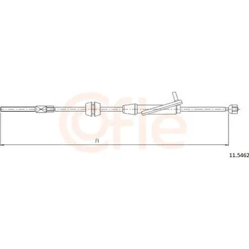 Lanko parkovací brzdy Tažné lanko, parkovací brzda COFLE 92.11.5462