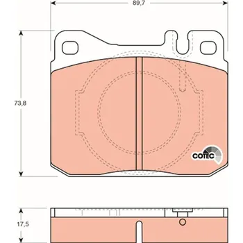Brzdová destička Sada brzdových destiček, kotoučová brzda LUCAS GDB264