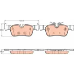 Sada brzdových destiček, kotoučová brzda LUCAS GDB2063